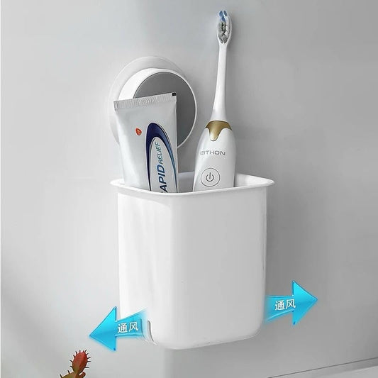 Wall-Mounted Toothbrush Holders - Bathroom Shelf