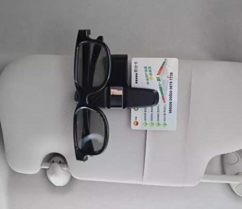 Auto Hub Sunvisor Car Sunglasses Holder Clip for Car Sun Visor - Glasses Clip - Black