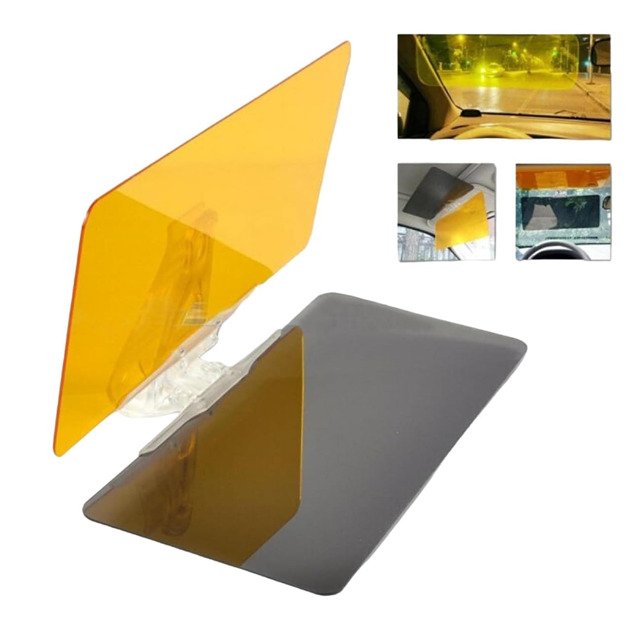2-in-1 Car Sun Visor – Universal Day & Night Anti-Glare Visor Extender with UV Protection