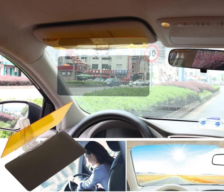 2-in-1 Car Sun Visor – Universal Day & Night Anti-Glare Visor Extender with UV Protection