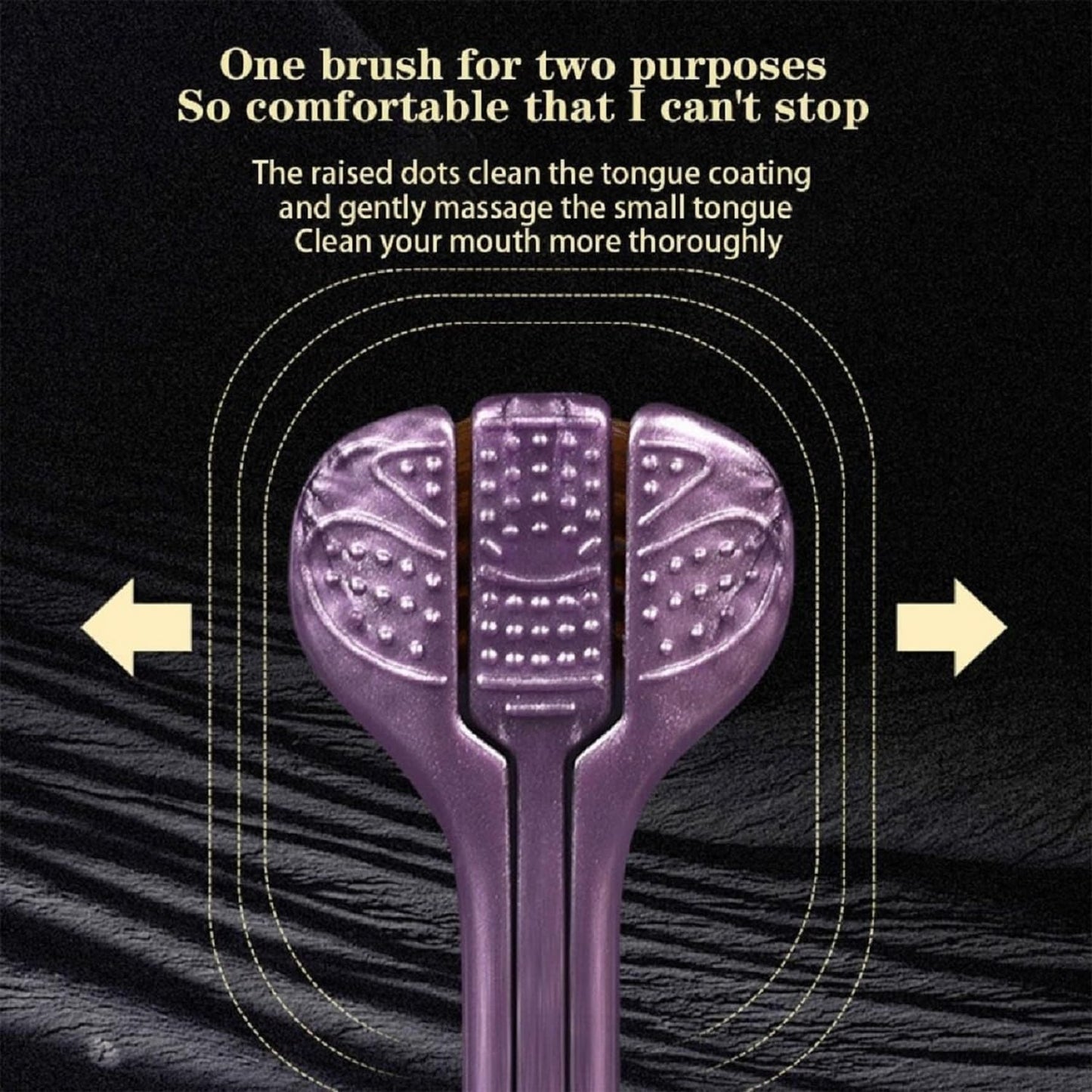 3-Sided Toothbrush (Pack of 4) – Triple Head Design, Ultra Soft Bristles, Gentle on Gums, Eco-Friendly