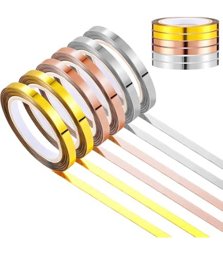 Self-Adhesive Golden/Silver/Rose Gold Tape (45m) – Waterproof Gap Sealing Strip for Tiles, Floors, Walls, and Cabinets